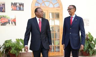 Paul Kagame visits President Uhuru Kenyatta 
